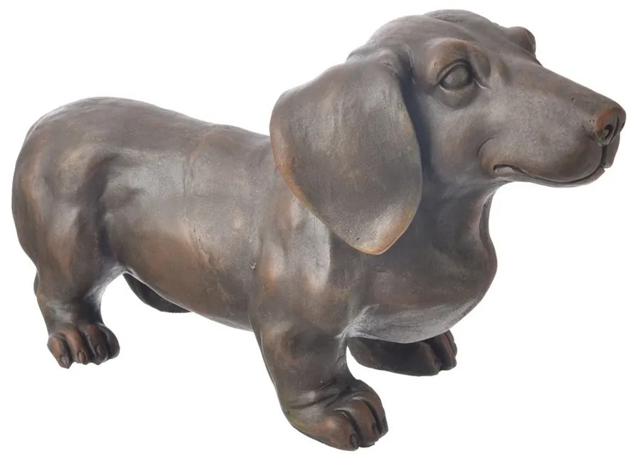 InDecor Ceramiczny jeż brązowy, 43 x 19 x 26 cm