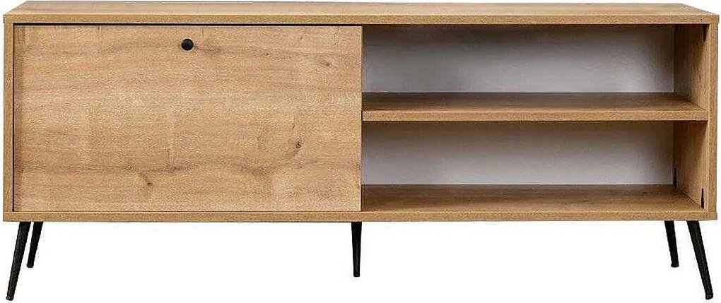Stojak pod TV – 55 cm x 140 cm x 41 cm – Dąb – MDF