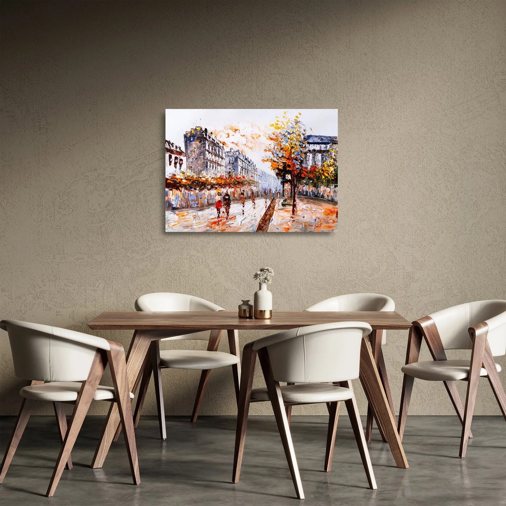 Obraz na szkle - Życie w mieście (70x50 cm)
