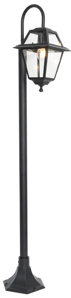 Klasyczna lampa zewnętrzna czarna 135 cm IP44 - Berta