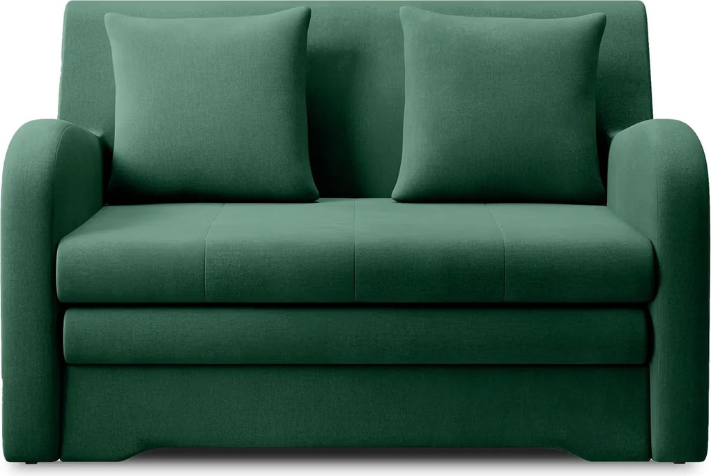 Rozkładana 2-osobowa sofa ARIO NUBE, ciemnozielona