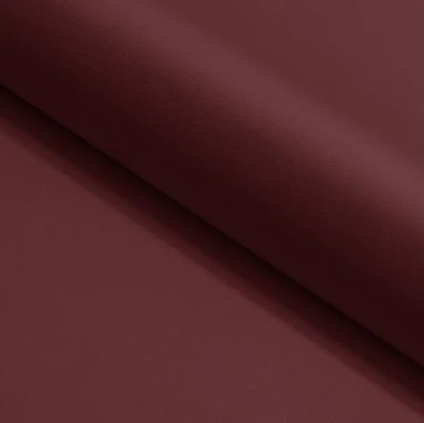 Mona SLIM III w tkaninie VELUTTO, wygodne łóżko tapicerowane - ergonomiczne oparcie 140x200 cm, bordowy