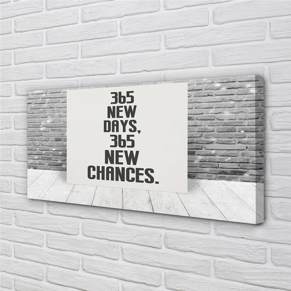 Duży obraz na płótnie Napis na Ceglanym Murze