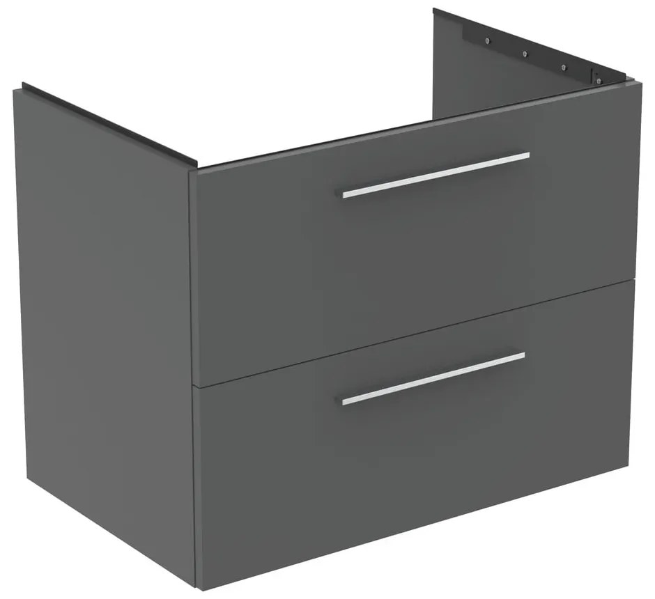 Szara wisząca szafka pod umywalkę 80x63 cm i.Life B – Ideal Standard
