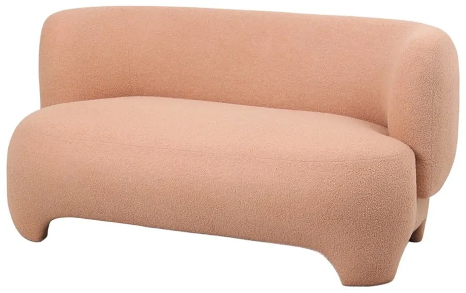 Beżowojasnobrązowa sofa z materiału bouclé 142 cm Ardor – Leitmotiv