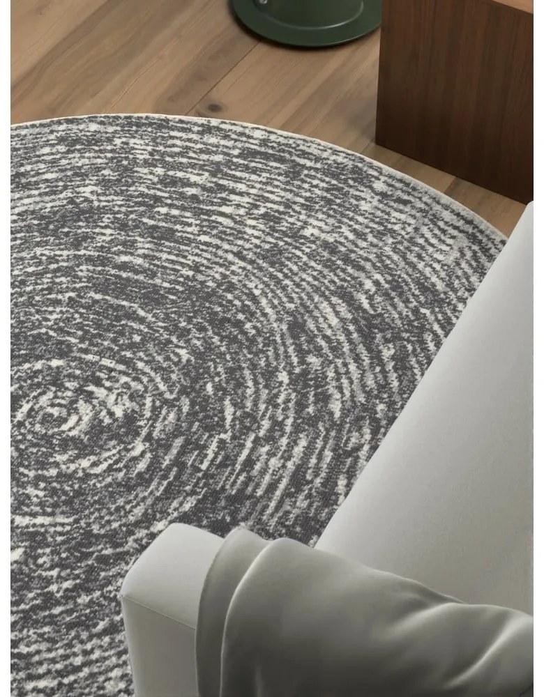 Szary/kremowy okrągły dywan ø 120 cm Gloria Cavallo – Hanse Home