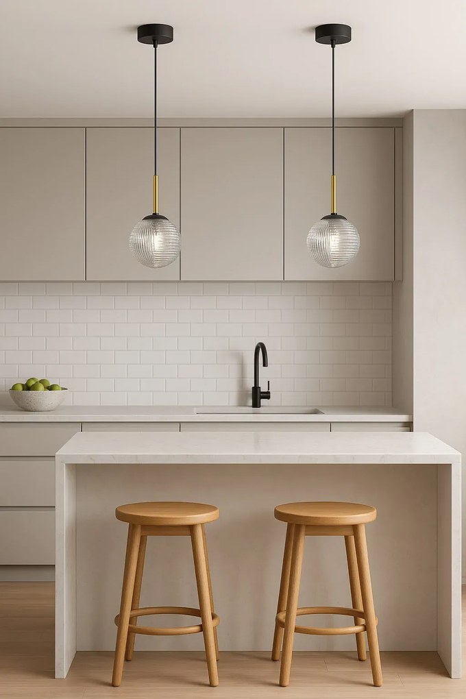 Lampa sufitowa szklana W7-D91