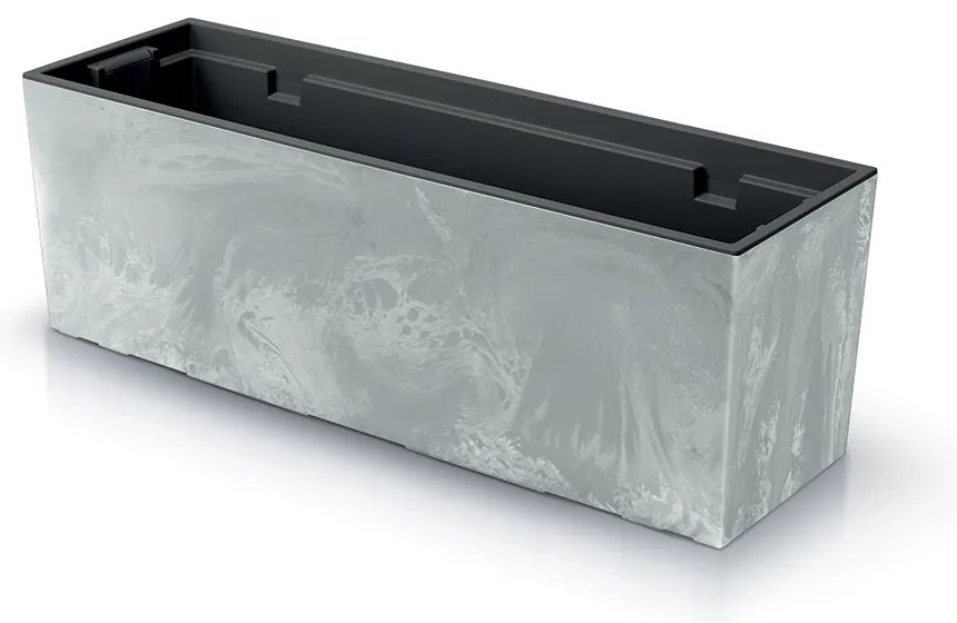 Doniczka ogrodowa 77 x 23,5 x 24,6 cm Urbi Case Beton Effect beton PROSPERPLAST