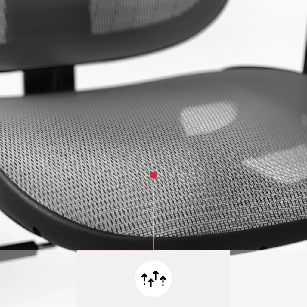 Fotel biurowy Diablo V-Basic, zgodny z normą BHP, kolor czarno-szary