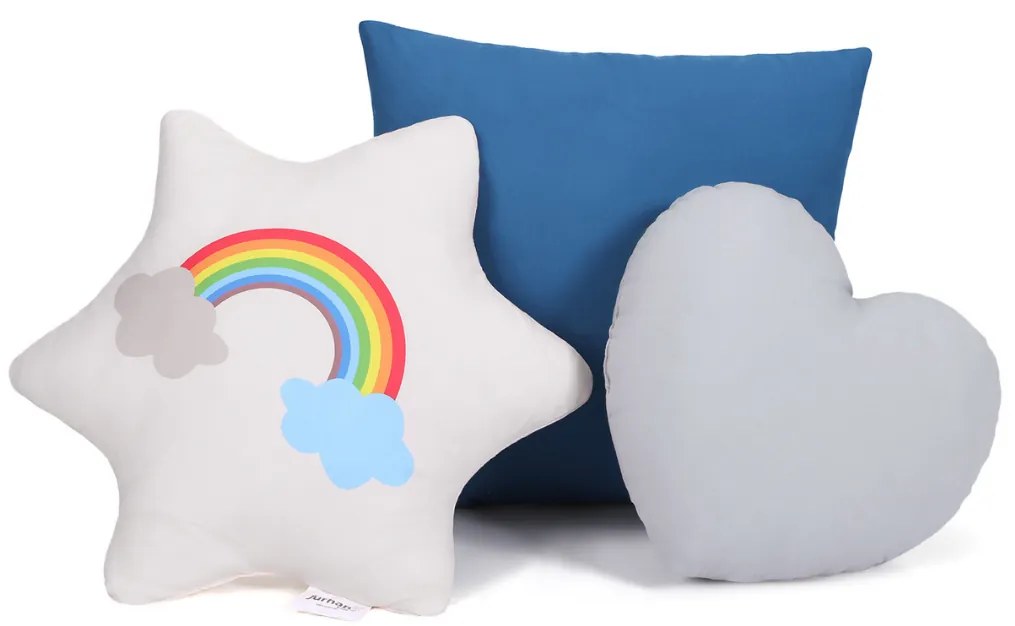 Namiot tipi JULIUS, 120x120x160cm, szara/niebieska Jurhan