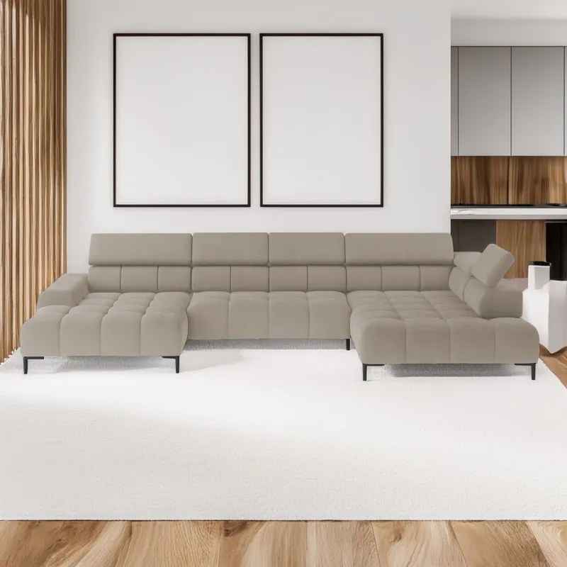 Narożnik PLAZA XL z elektryczną regulacją siedziska WERSAL