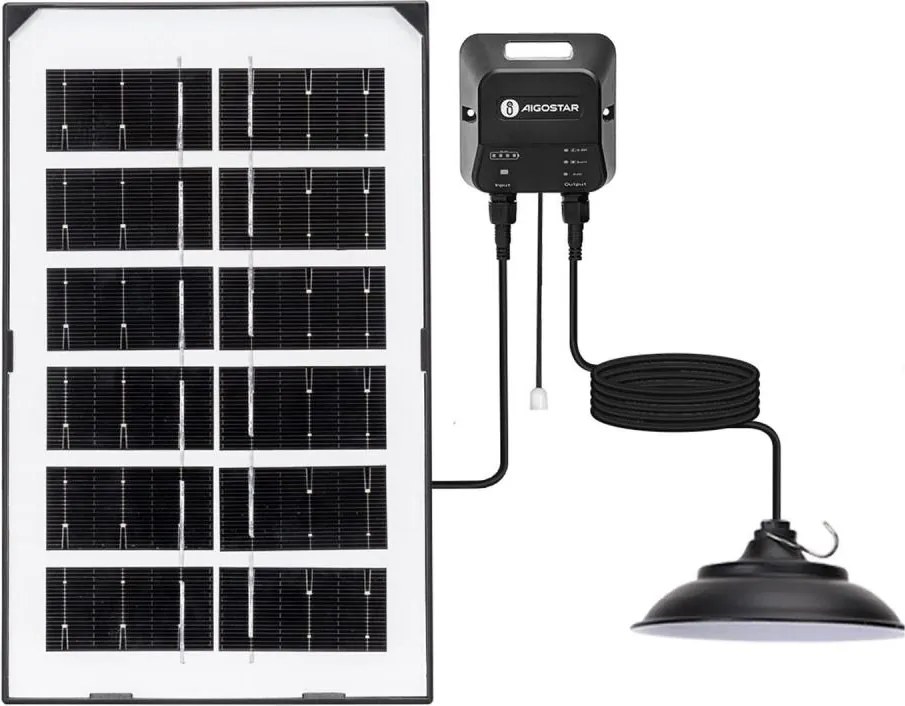 Aigostar - LED solarny żyrandol LED/35W/12V 3000 mAh 6500K śr. 15 cm