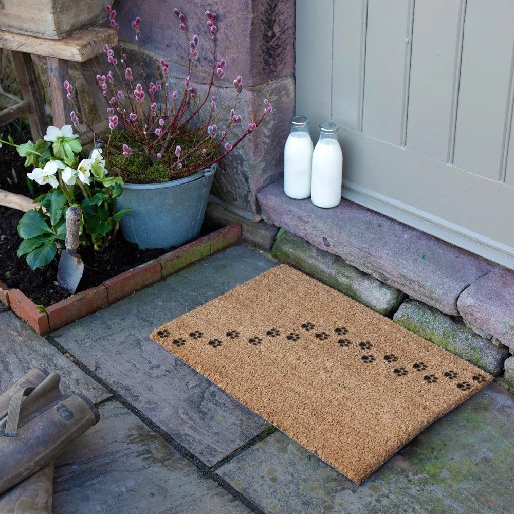 Wycieraczka z włókna kokosowego 40x60 cm Paw Prints – Artsy Doormats