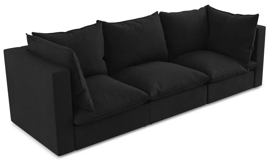 Czarna sofa 255 cm Manao – Makamii
