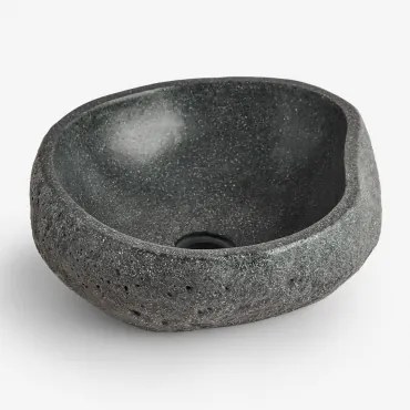 Umywalka Z Betonu Fedro Czarna - Sklum