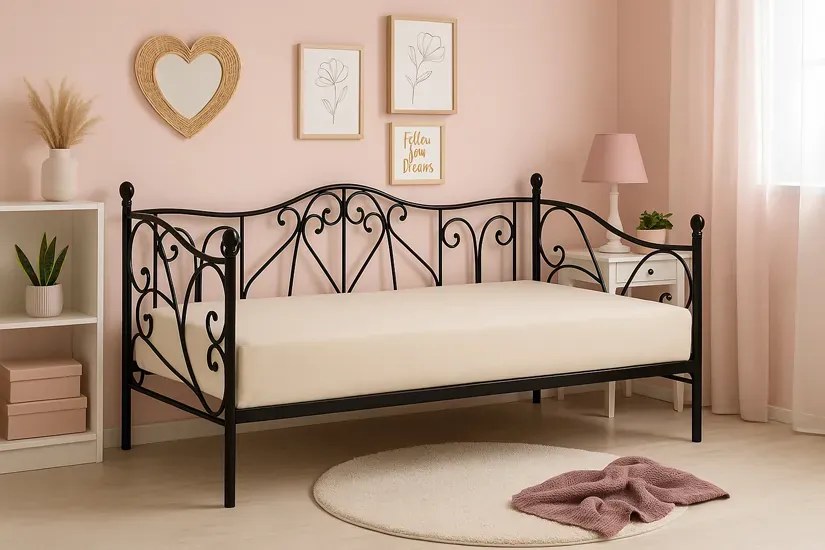 Pojedyncze Młodzieżowe Łóżko Metalowe B1-W99