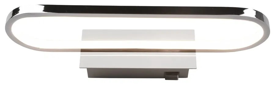 Kinkiet LED w kolorze błyszczącego srebra (dł. 40 cm) Gianni – Trio