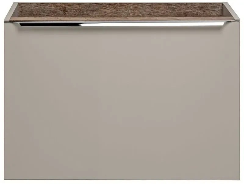 Szafka pod umywalkę nablatową SANTA FE TAUPE 80 cm szara krzemowa COMAD