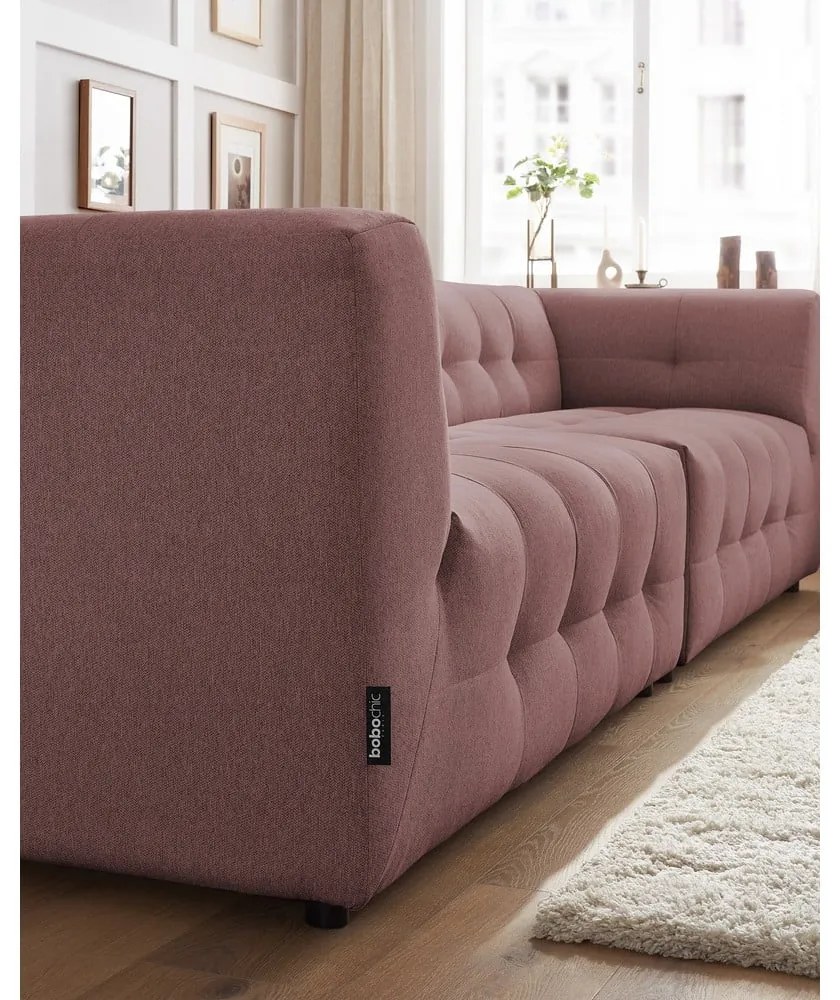 Ciemnoróżowa sofa 324 cm Kleber – Bobochic Paris