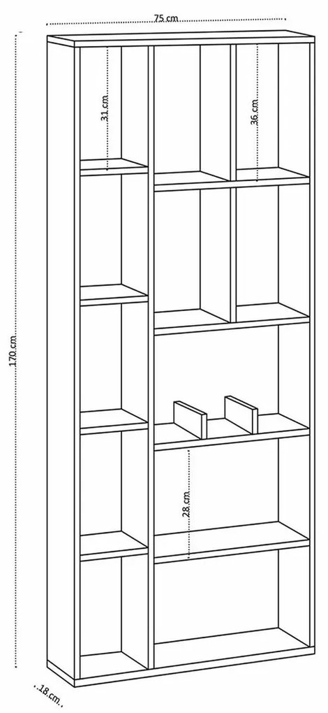Biblioteczka Uranus White