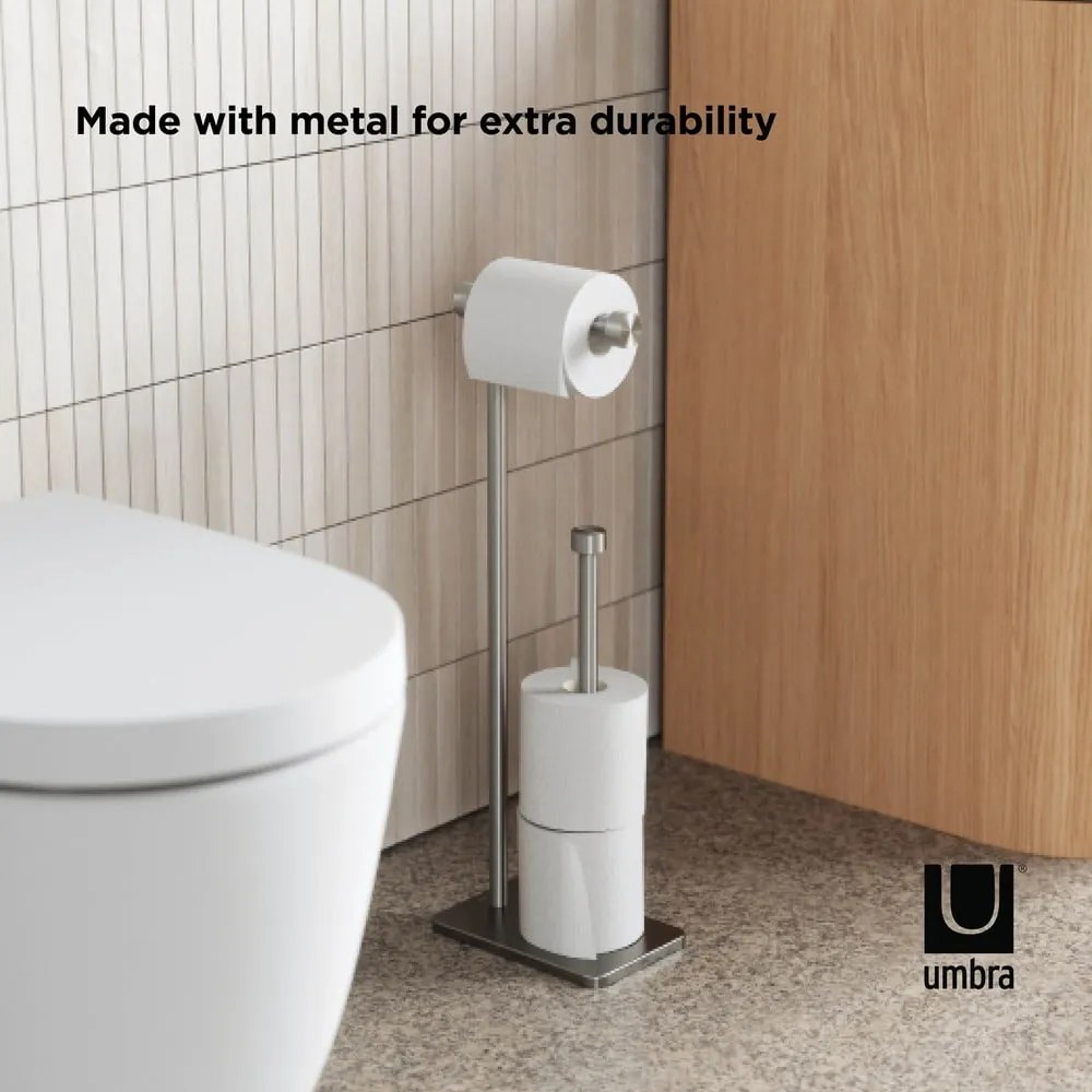 Stalowy stojak na papier toaletowy Cappa – Umbra