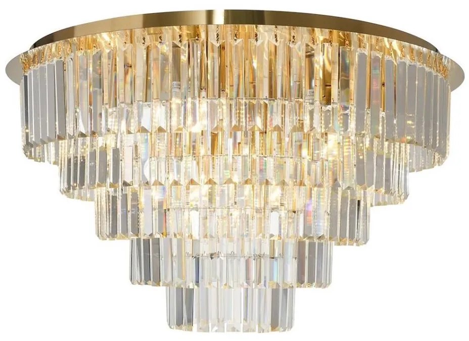 Żyrandol kryształowy MILANO 12xE14/40W/230V złoty