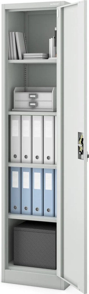 Metalowa szafa aktowa Alex 45x40x185 cm szara