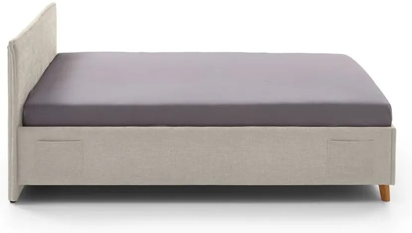 Beżowe tapicerowane łóżko dziecięce bez stelaża 120x200 cm Fun – Meise Möbel