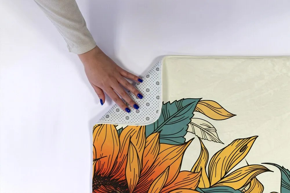 Dywanik łazienkowy antypoślizgowy Dywanik łazienkowy antypoślizgowy Kwiat Słonecznika