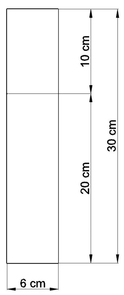 Biały podłużny plafon tuba - EX540-Pables