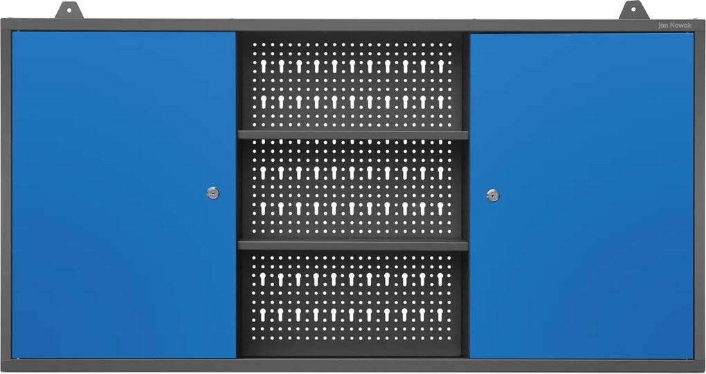 Wisząca szafka na narzędzia Ben 120x20x60 cm antracyt/niebieski