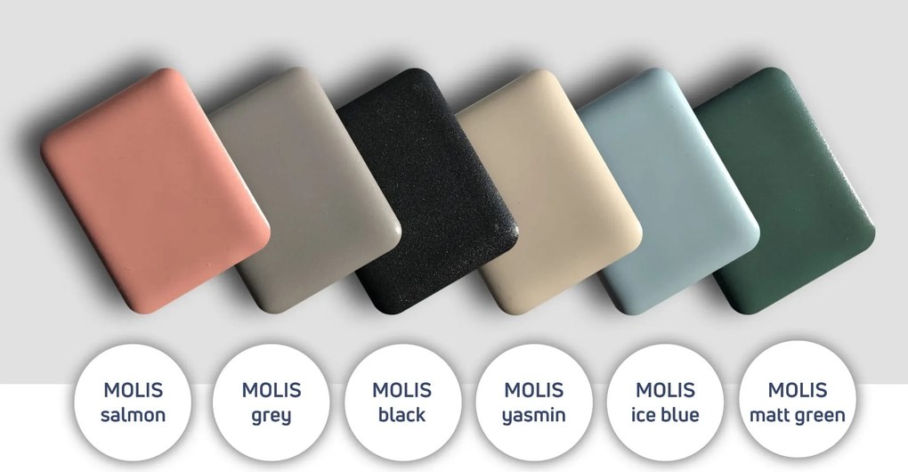 Umywalka ceramiczna nablatowa okrągła zielona 38 cm MOLIS GREEN