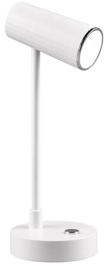 Biała lampa stołowa LED ze ściemniaczem (wys. 28 cm) Lenny – Trio