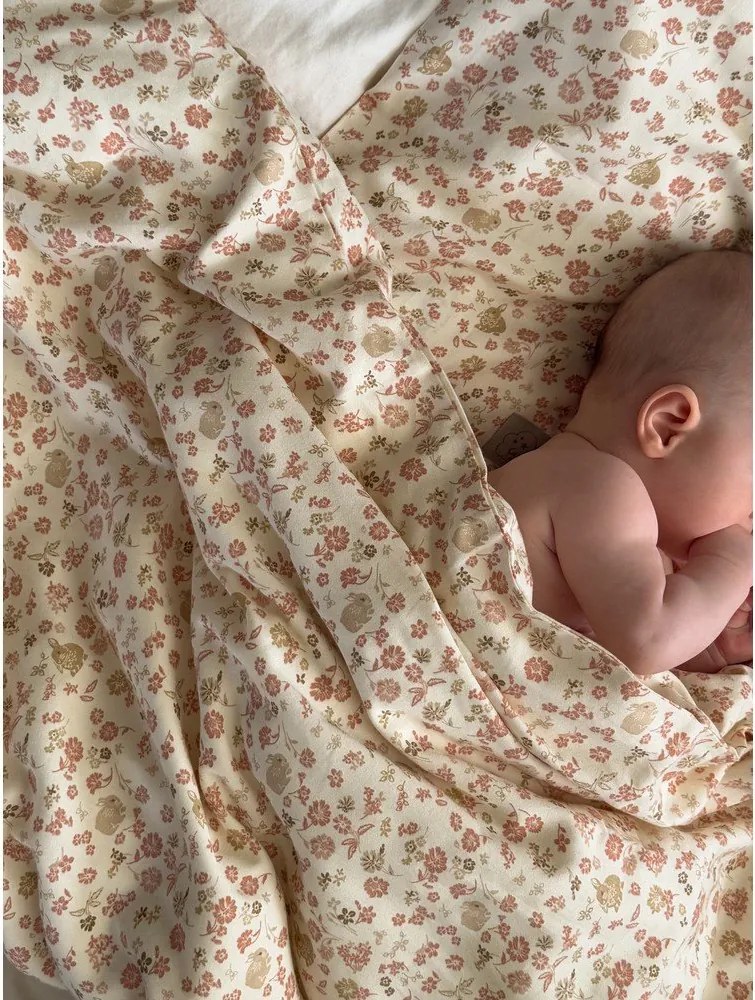 Beżowa pościel dziecięca do łóżeczka z bawełny organicznej 70x100 cm Augusta – Cam Cam Copenhagen