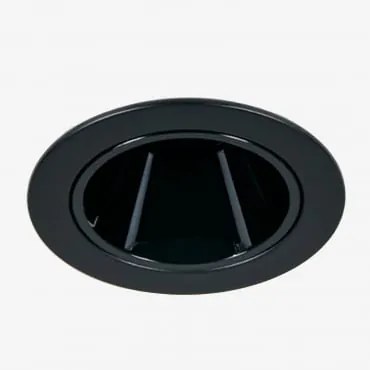 Downlight Led Wpuszczany Z Okrągłą Ramką Ø5 Cm Do Użytku Zewnętrznego, Wykonany Z Aluminium Luisiana Czarna & Biała 3000k & 3 W & 19º - Sklum