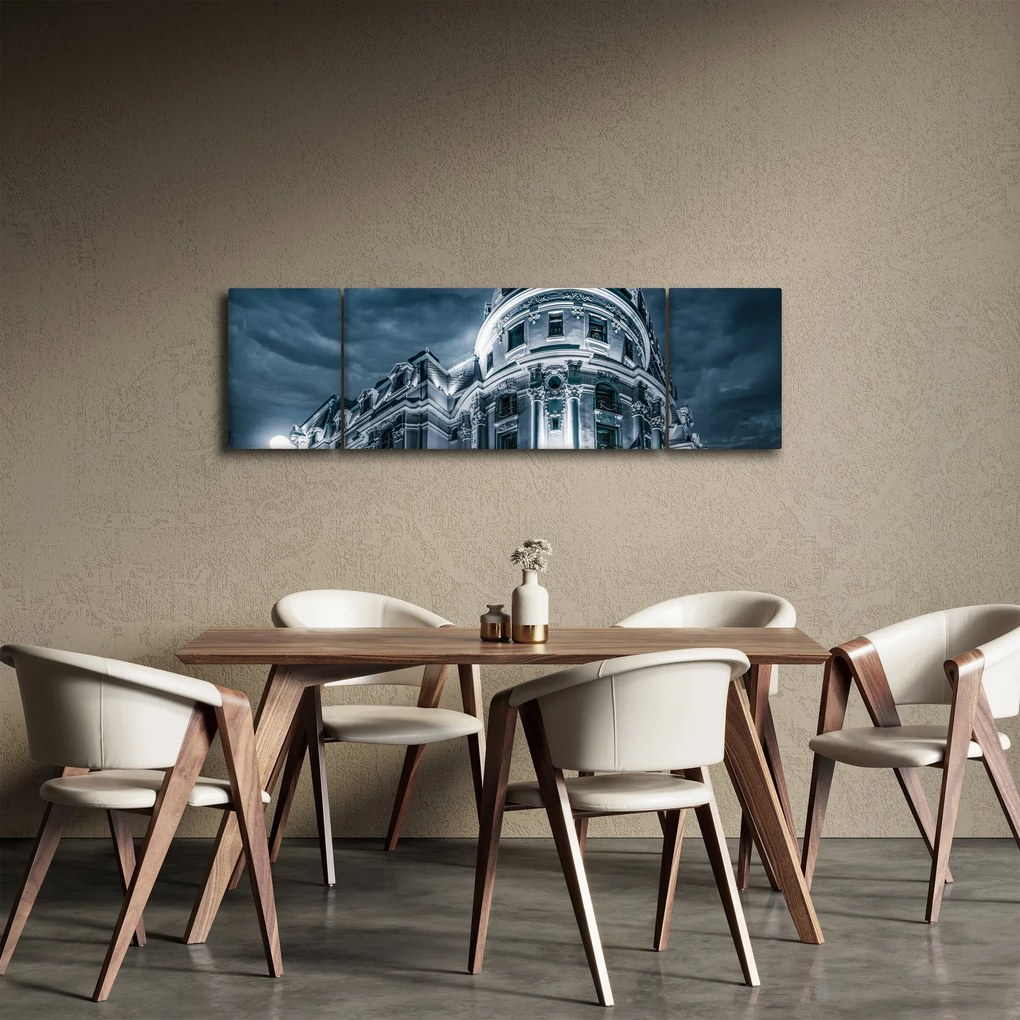 Obraz architektury w ciemności (170x50 cm)