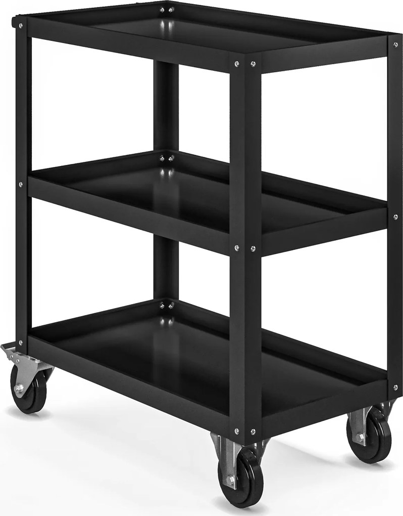 Metalowy wózek narzędziowy Hugo All Black 70x40x81,6 cm czarny