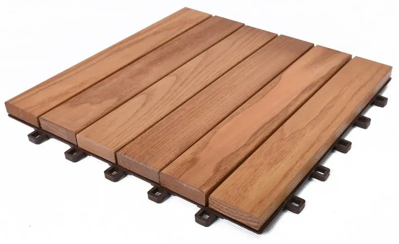 Płytki podłogowe z drewna jesionowego zestaw 6 szt. Rojaplast – Thermowood