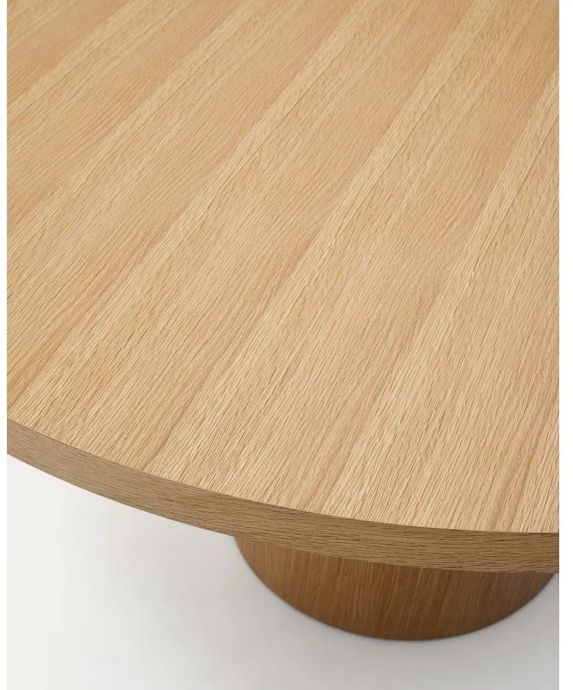 Okrągły stół w dekorze dębu ø 150 cm Nealy – Kave Home