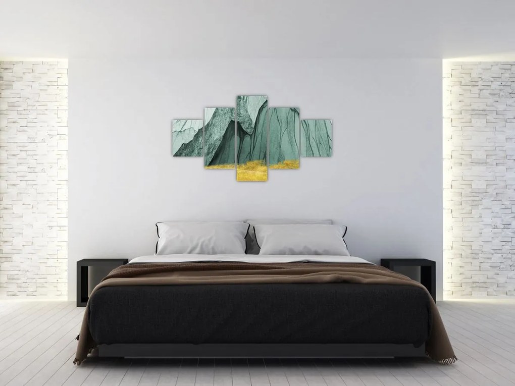 Obraz - Emerald Mountains N⁰3 (125x70 cm)