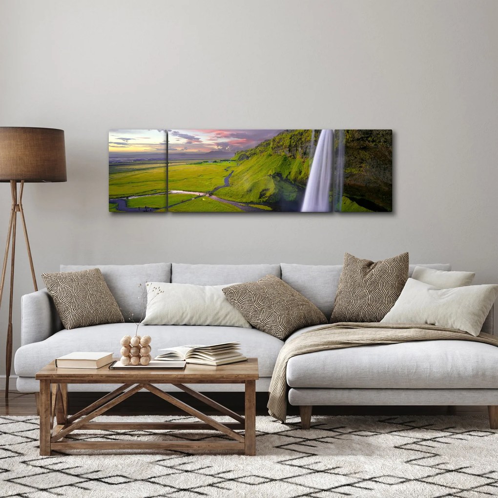 Obraz wodospadów (170x50 cm)