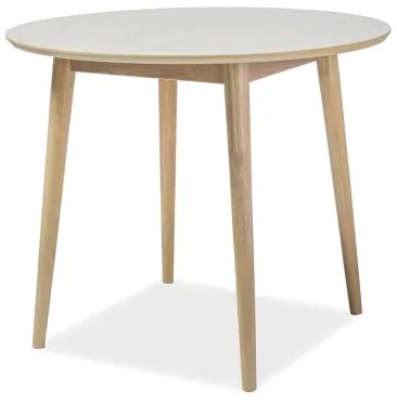 PROMOCJA Stół jadalniany NELSON z blatem w dekorze dąb miodowy 90X90 II. jakość