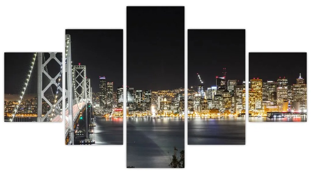 Obraz Brooklyn Bridges i Nowego Jorku (125x70 cm)
