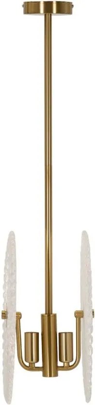 Lampa wisząca w kolorze złota ze szklanym kloszem Glass – Mauro Ferretti