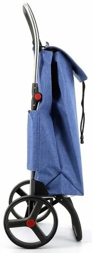 Torba na zakupy Rolser I-Max Tweed 2 Logic RSG nakółkach, niebieska