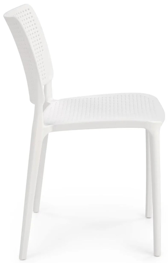 Krzesło sztaplowane białe z polipropylenu K514