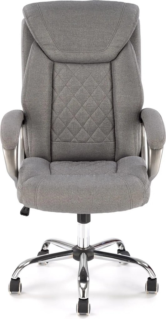 Szary fotel gabinetowy Helder 2 Halmar