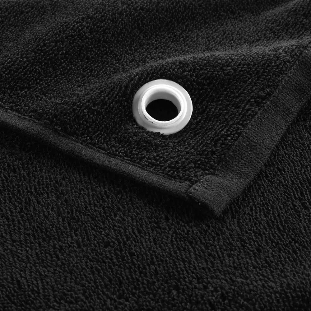 Czarny bawełniany ręcznik frotte 50x50 cm Cuistot – douceur d'intérieur