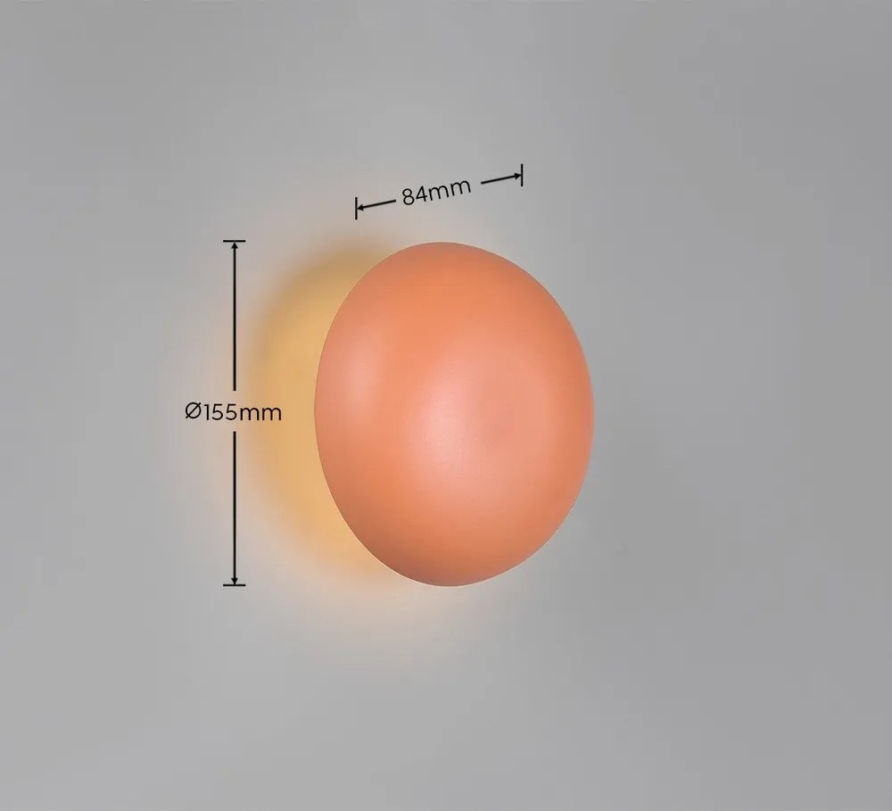 Pomarańczowy kinkiet LED na USB Davey – Reality