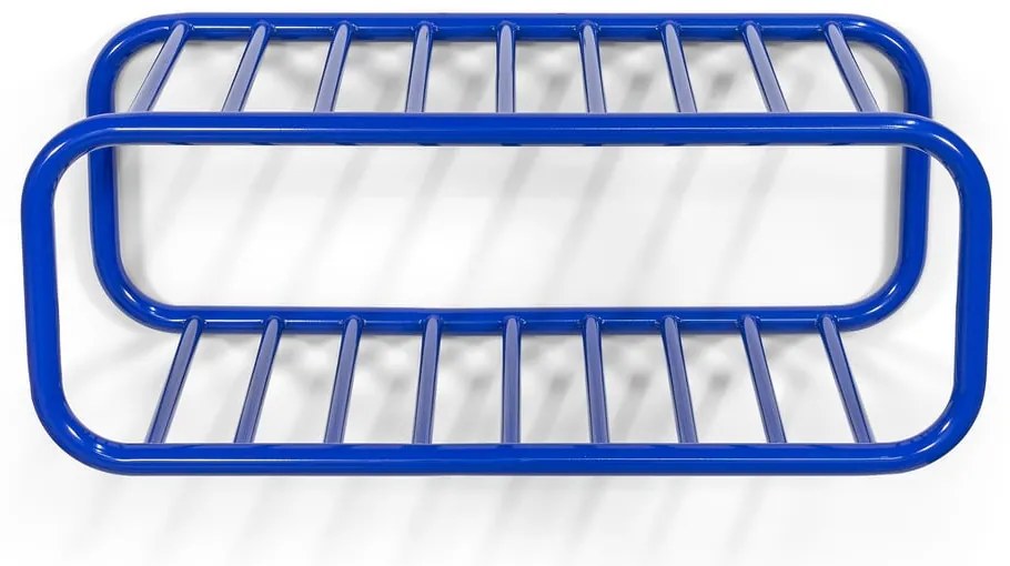 Niebieska metalowa wisząca szafka na buty 72x28x35 cm Retro – Spinder Design